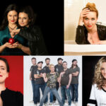 Collage mit Bildern der Comediennes Mirja Boes, Lisa Feller, Tina Teubner, Martina Brandl & Angela Ascher